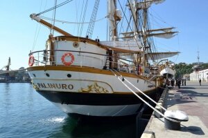 итальянское судно palinuro, одесская национальная морская академия, курсанты, вмс вс украины, экипаж