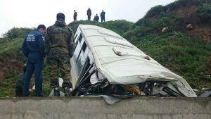 Южная Осетя, Цхинвал, ДТП, российские военные, автобус, ПАЗ