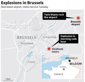 Брюссель, теракт, взрыв, Евросоз, жертвы, карта