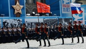9 мая, парад победы .москва, россия, красная площадь, день победы