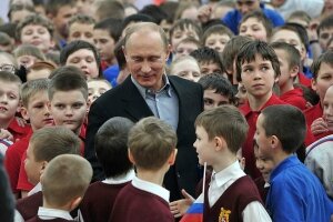 путин, донецк, ноутбук, подарок, беженец