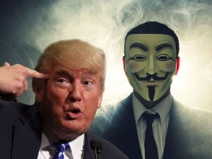 Anonymous, хакеры, трамп, война, личные данные