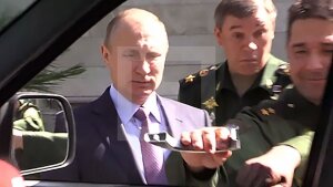 путин, уаз, ручка, генерал, оторвал, путин, джип, техника 