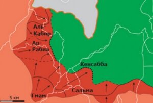 Сирия, война в Сирии, карта Сирии, ВКС России, армия Асада, Пальмира
