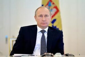 путин, россия, крым, приезд, визит, вертолет, 18.03.16, политика, видео