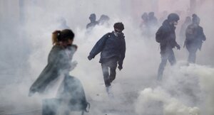 франция, полиция, студенты, трудовая реформа, вальс