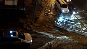 Ростов, ливень, видео, происшествия, девушка, автомобиль
