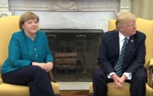 трамп, меркель, встреча, рукопожатие, германия, сша, белый дом 