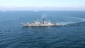 Ярослав Мудрый, ракетный крейсер, корабль, средиземное море, США, авианосец, ИГИЛ, ВМС США