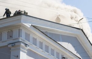 Санкт-Петербург, МЧС, спасатели, пожар, возгорание, манеж, эвакуация