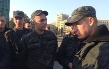 Харьков, военнослужащие, пикет, демобилизация