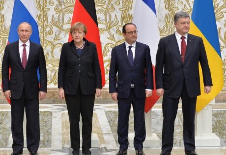 Лидеры стран "нормандской четверки", переговоры, итог, путин, порошенко, олланд, меркель, юго-восток украины, конфликт