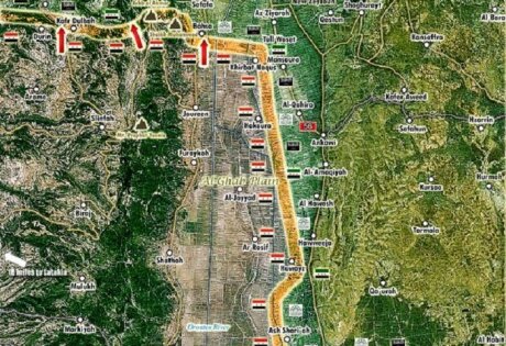 Карта боевых действий в Сирии и баз российской армии от 15.10.15