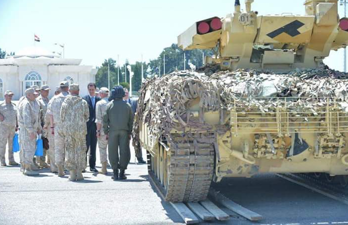 В Сирии на авиабазе Хмеймим заметили российский «Терминатор–2»