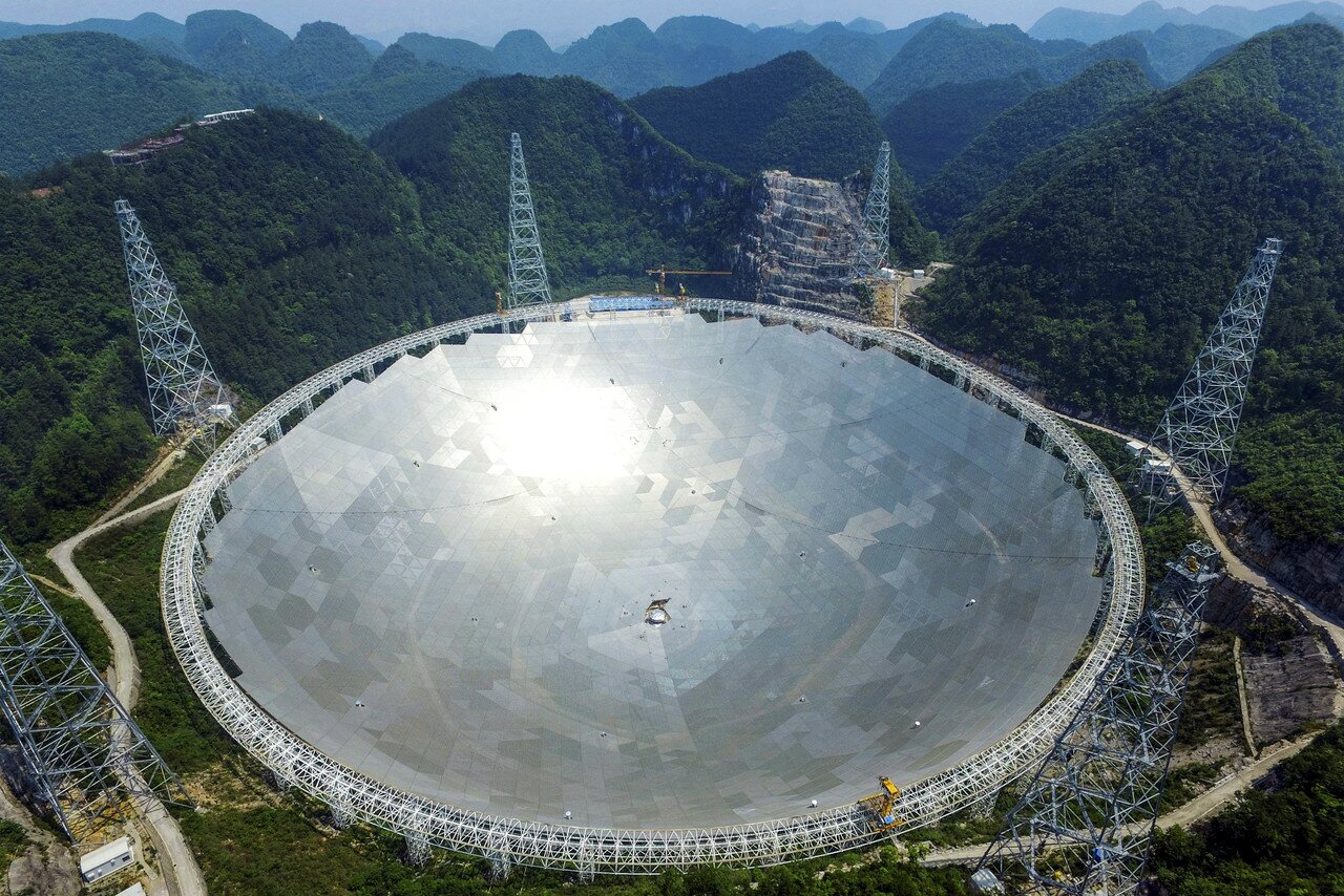 В Китае ввели в эксплуатацию радиотелескоп FAST, который занимает площадь, сопоставимую с 30 футбольными полями