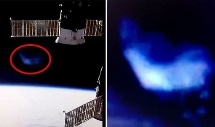 Показался в объективе МКС: сотрудники NASA преднамеренно скрыли гигантский синий НЛО – кадры 