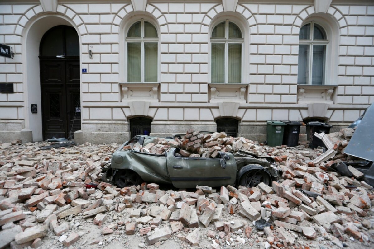 Последствия нового сильного землетрясения в Хорватии показали в Сети 