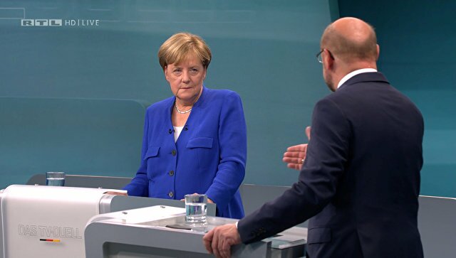 ​Меркель одержала сокрушительную победу на дебатах над Шульцем
