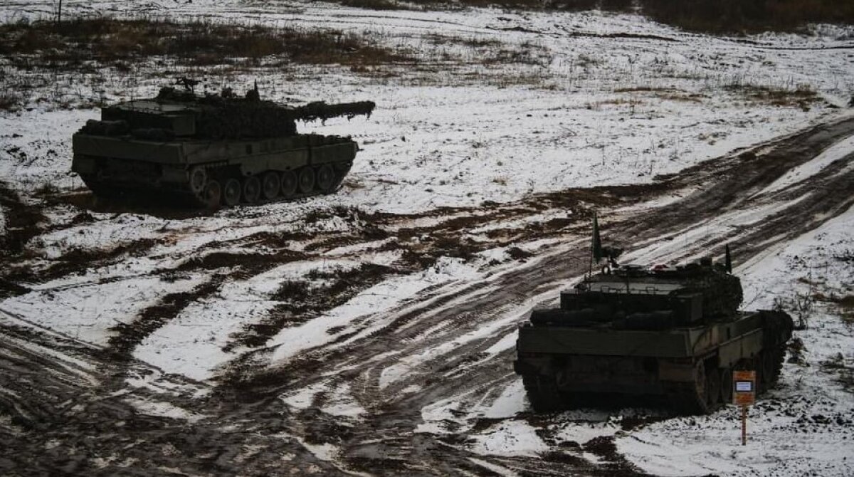 Танки Leopard-2 стран НАТО показали боевую мощь у границ Белоруссии 