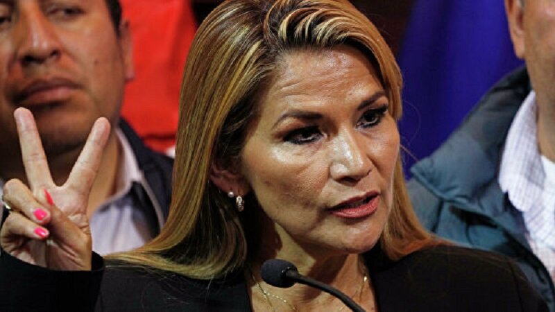 Второй вице-спикер Палаты сенаторов Боливии Жанин Аньес объявила себя временным президентом