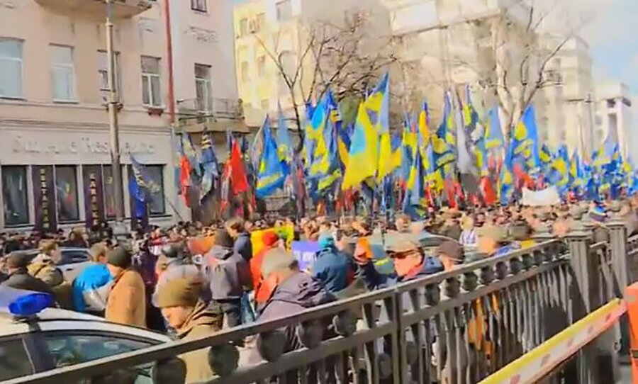 Марш неонацистов киев