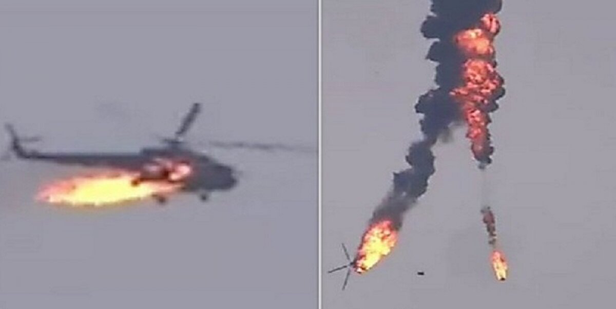 Момент попадания ракеты по российскому вертолету "Ми-24" в Армении показали в Сети