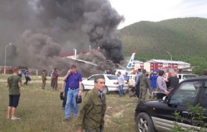 ​Авиакатастрофа АН-24 в Нижнеангарске: видео крушения изнутри самолета