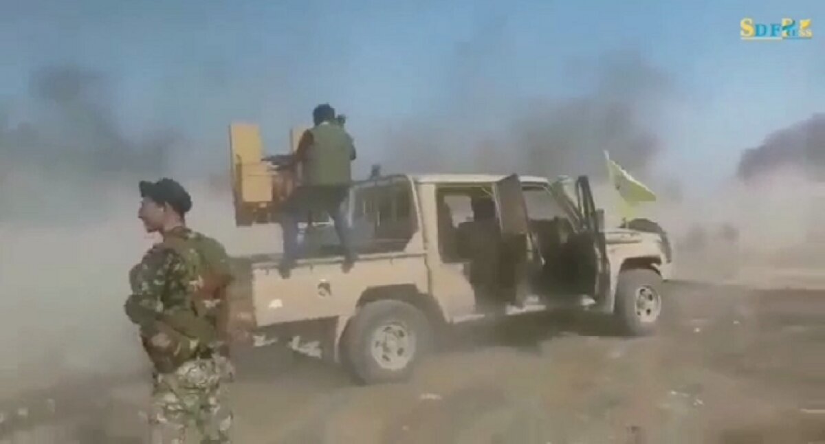 Шквальный обстрел поселений курдов террористами в Айн-Иссе попал на видео