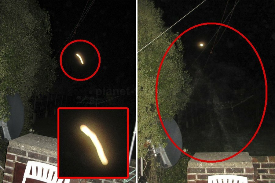 Поймал на фото две аномалии: британец в собственном саду сфотографировал НЛО и призрака 