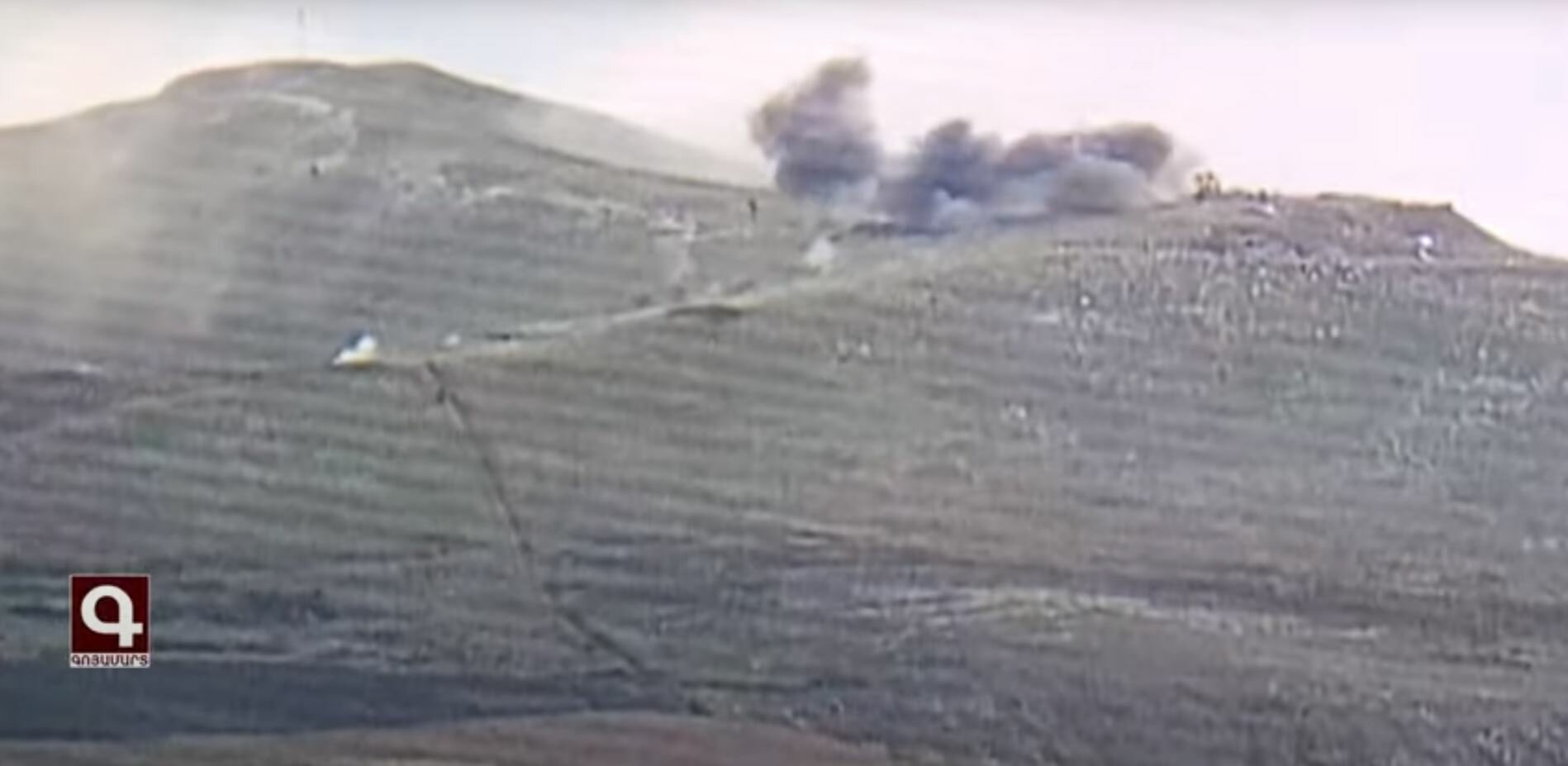 Солдаты Арцаха показали видео уничтожения азербайджанских позиций в Карабахе