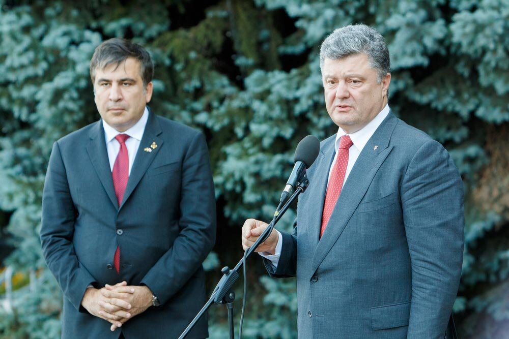 украина, пресс-конференция, саакашвили, порошенко, коррупция