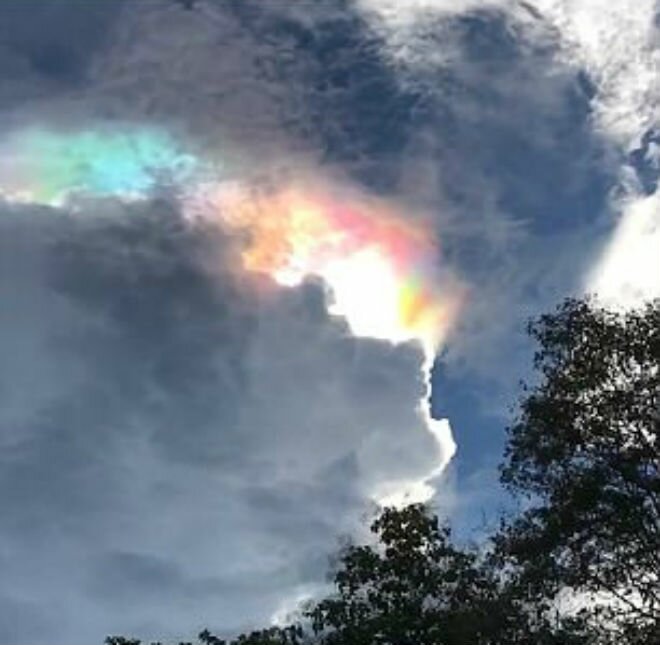 В Интернет попали уникальные кадры появления редчайшей ʺогненной радугиʺ в Таиланде