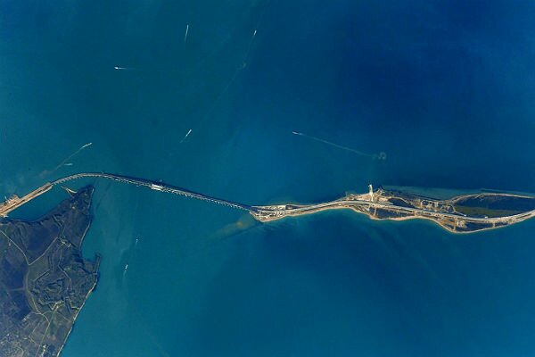 крым, мкс, космос, фотография, крымский мост