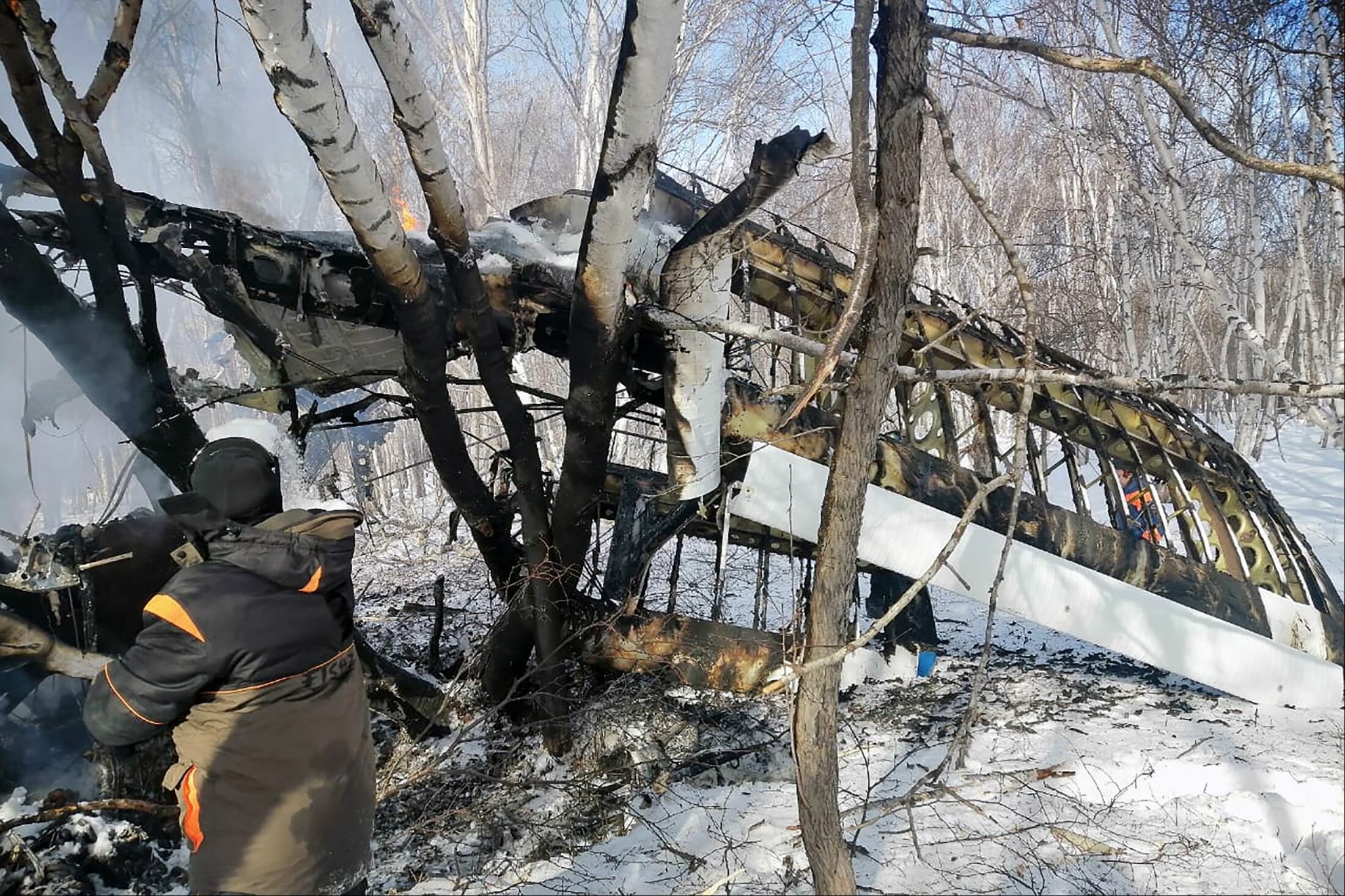 Известны подробности крушения Ан-2 на Камчатке: в Сети показали кадры с места ЧП