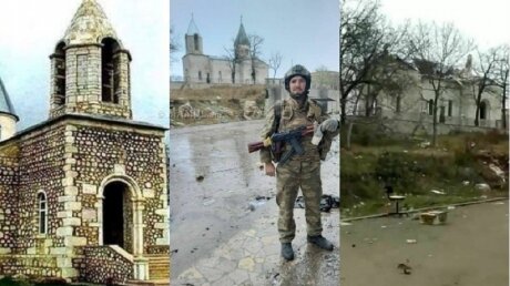 В Шуши ВС Азербайджана снесли купола Церкви Канач Жам, нарушив обещание Путину