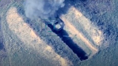 Новые кадры устранения боевой техники Армении в Карабахе зафиксировали на видео 