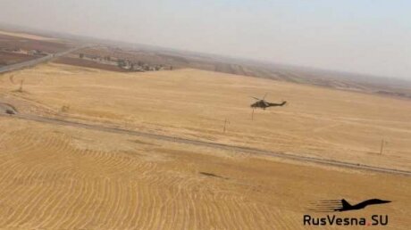 Провокация США в Сирии: американские вертолеты сделали заход на российскую колонну