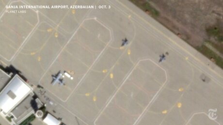 Спутник заснял истребители F-16 ВВС Турции в Азербайджане 