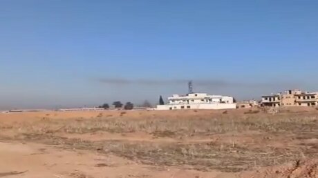 Минометный удар сирийских боевиков по российской базе возле Тель-Тамра попал на видео