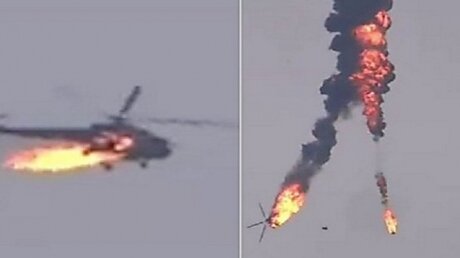 Момент попадания ракеты по российскому вертолету "Ми-24" в Армении показали в Сети