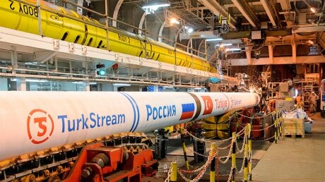 "Газпром" начал поставку российского газа Балканским странам по "Турецкому потоку"