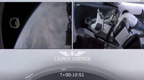Корабль Crew Dragon от SpaceX с астронавтами вышел на орбиту - первые кадры из космоса 