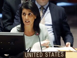 nyt, никки хейли, политика, цензура, госдеп, оон. постпред сша, выступление, вычитка, мир,
