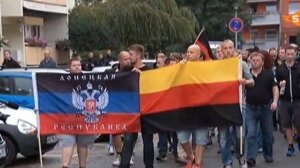 германия, россия, путин, днр, донбасс, восток, флаг, марш, неонацисты