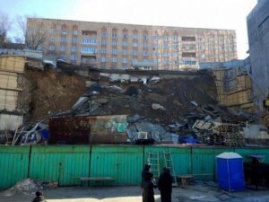 владивосток, россия, происшествия, обвалилась дорога, фото, стройка