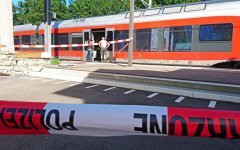 Швейцария, нападение на пассажиров, поезд, преступник умер, поджог 