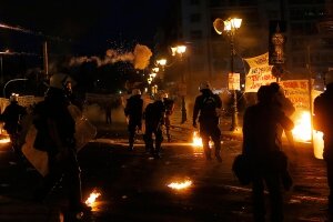 беспорядки, греция, протесты, прямая трансляция