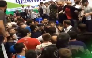 Россия, Ингушетия, чемпионат России по вольной борьбе, происшествия, видео, драка