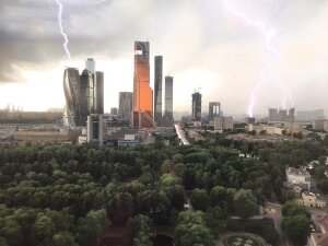 Москва, Всемирный потоп, ураган, дождь,Москва, кадры, стихия
