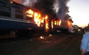 Львов, поезд, пожар, происшествия, пассажиры, видео